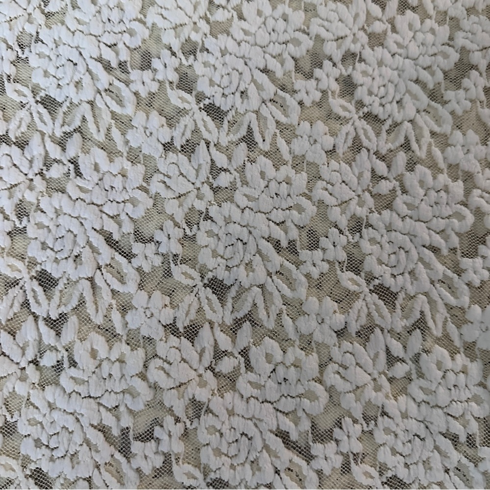 Vintage Jonden Light Yellow Floral Lace Mesh Baby Tee Women’s Size Small Spring - Picture 6 of 13